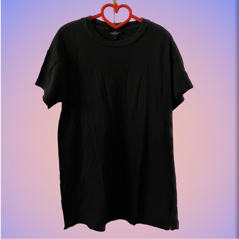 Long Black Simple Top Shop Dress (size petite 2)